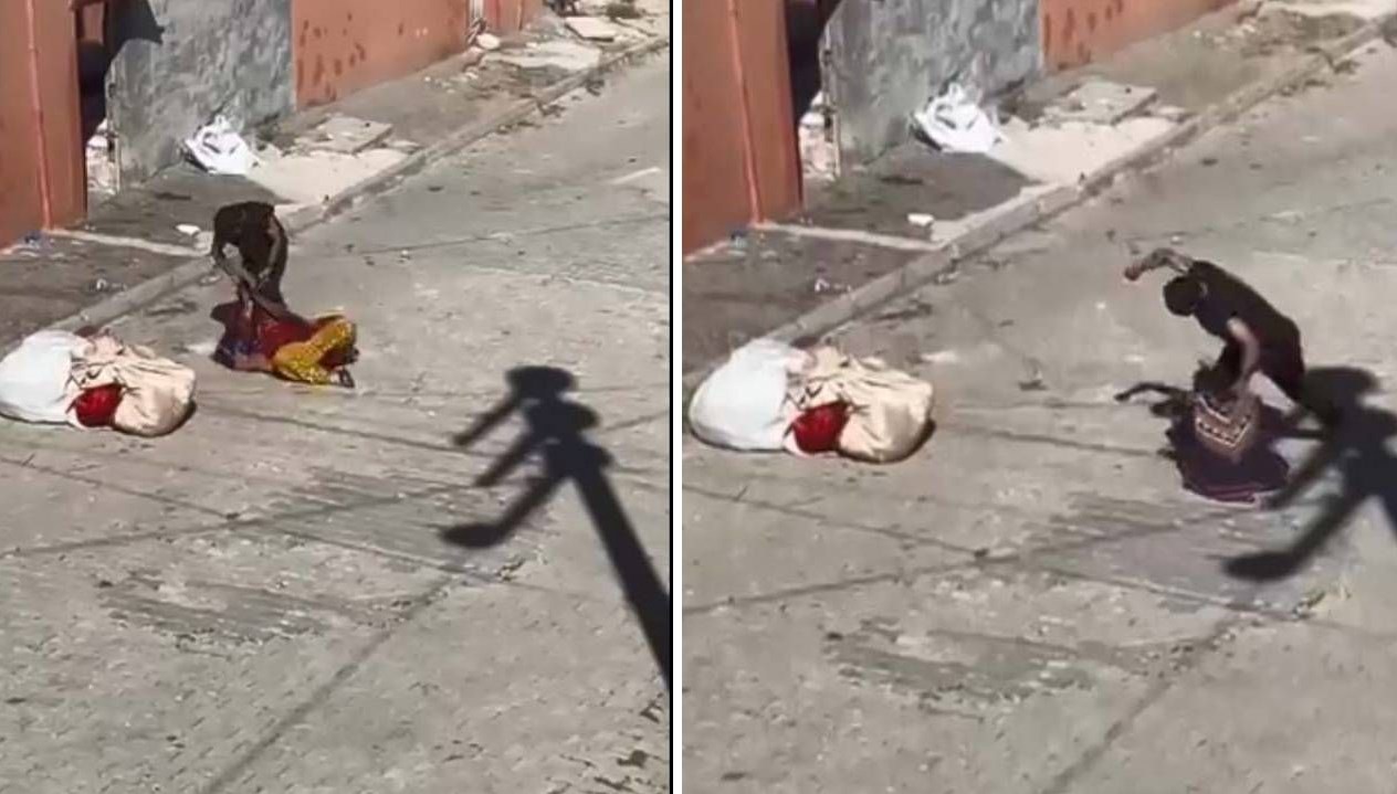 sokakta ortasinda kadina siddet ANfBHfpY