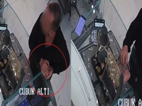 Kuyumcu dukkaninda altin kolye hirsizligi kamerada 7UcMarcm